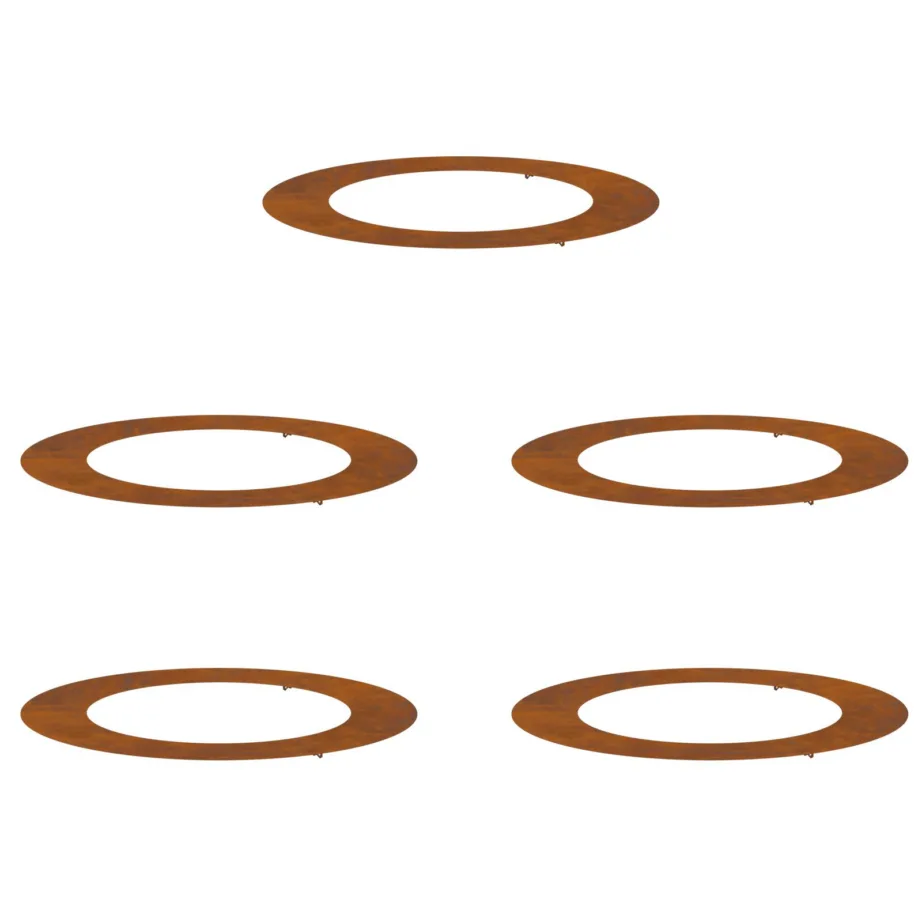 Corten terasest lillepott Corten teras Suur Dekoratiivsed vahetükid