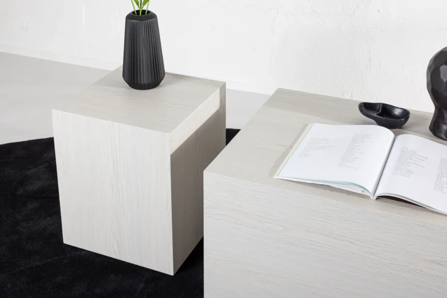 Diivanilaua komplekt York (valge peitsiga MDF, 2 erineva suurusega lauda), GR23958 – 5