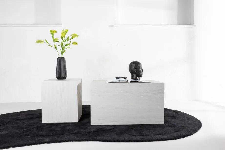 Diivanilaua komplekt York (valge peitsiga MDF, 2 erineva suurusega lauda), GR23958 – 7