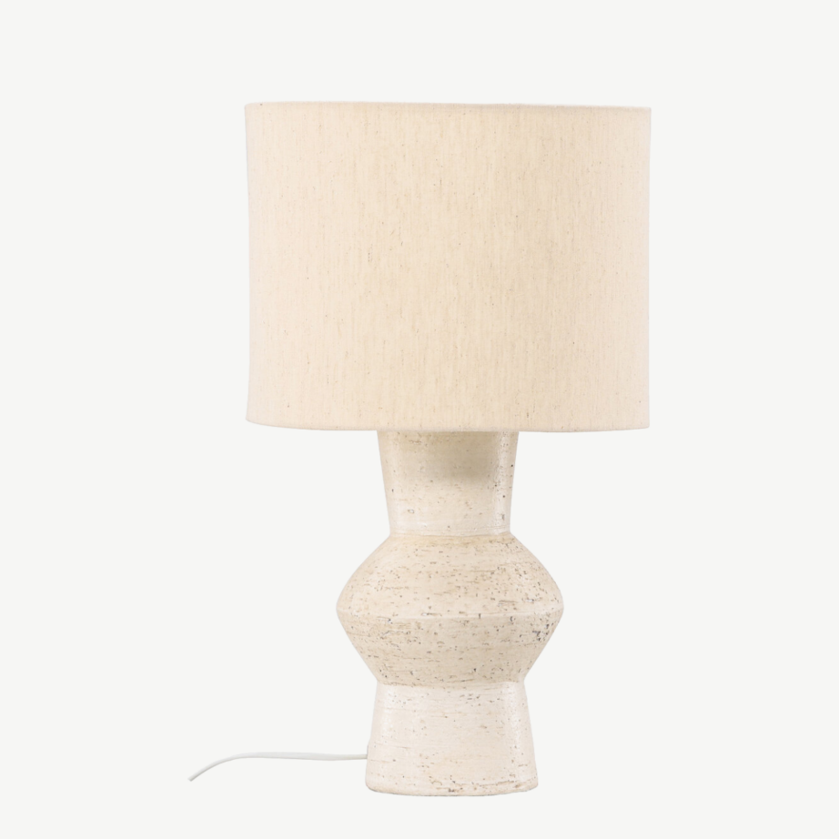 Elevandiluu toonis terrakotast laudlamp Valön (džuudist lambivari, ø30,5 cm), 61810-120 – 2