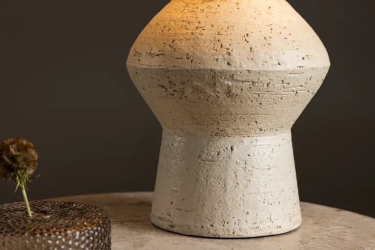 Elevandiluu toonis terrakotast laudlamb Valön (jute lambivari, ø30,5 cm) - 61810-120