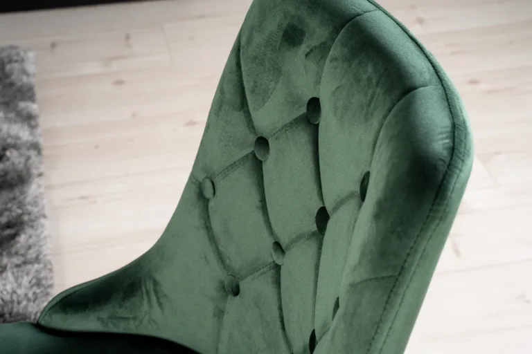 Ristkülikukujuline söögilauakomplekt Dipp must/kuldne ja 6 rohelist sametkattega Velvet Deluxe tooli, 180x90 cm - GR19230