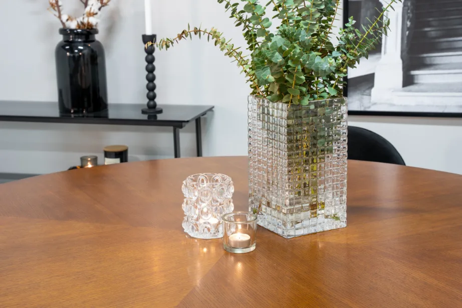 Ümmargune söögilaud Copenhagen toolidega mustas velvetkangas, GR19329 – 5