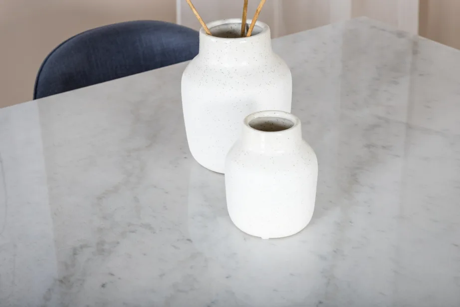 Valge marmorplaadiga söögikomplekt Estelle siniste samettoolidega (4 tk), GR19827 – 9