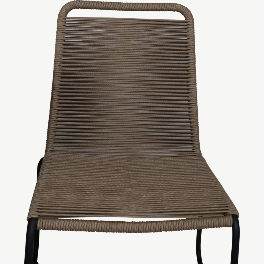 Laiendatav tiigipuust söögilaud Panama ja Lindos polüesterköiega toolid (aiakomplekt, must/alumiinium, 6 tooli), GR21760 – 3