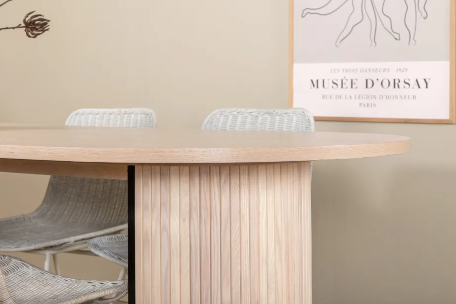 Bianca ovaalne söögilaud ja Cirebon rotangist tool, GR22182 – 11