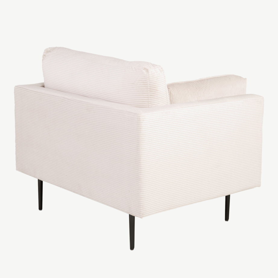 Hele beež manchester-kangast tugitool Boom (kuldsete jalgadega), GR19268 – 3