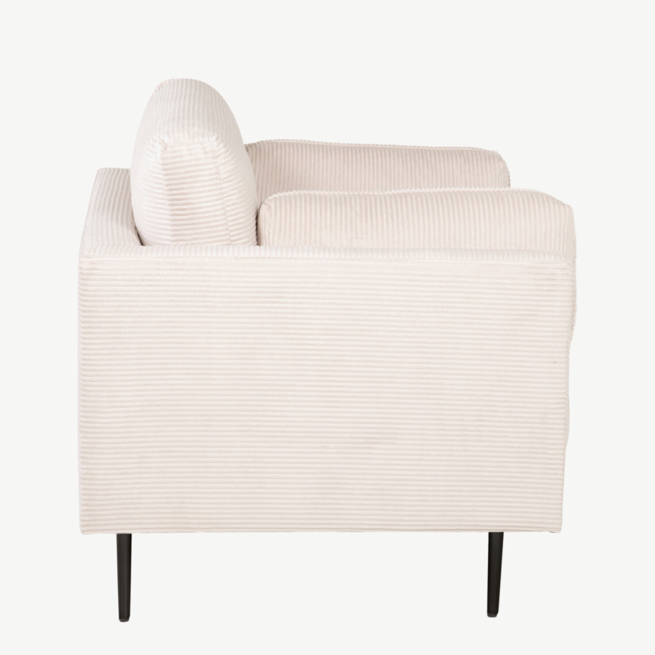 Hele beež manchester-kangast tugitool Boom (kuldsete jalgadega), GR19268 – 5