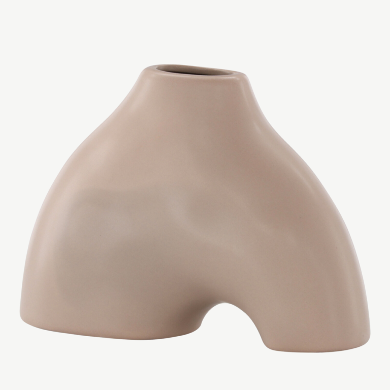 Hele roosa kivitest vaas Kento, 21x8x15 cm - 58135-222
