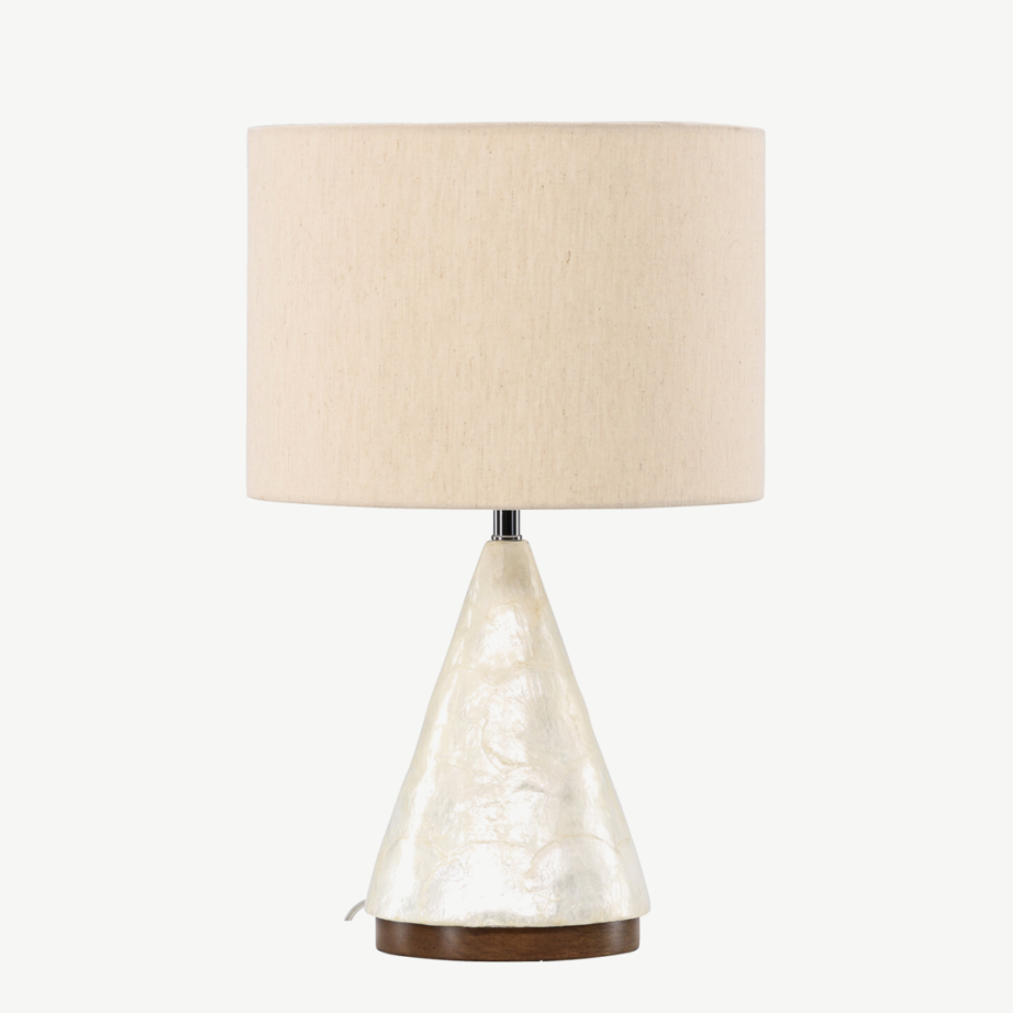 Helehall capiz-alusega laualamp Donsö (ø35cm, džuudist lambivari), 61809-111 – 4