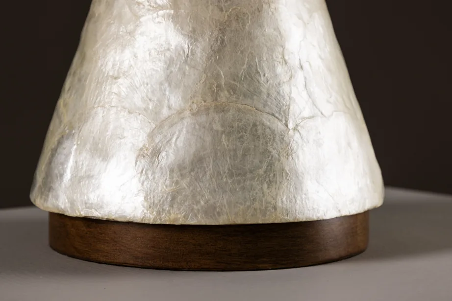 Helehall capiz-alusega laualamp Donsö (ø35cm, džuudist lambivari), 61809-111 – 9