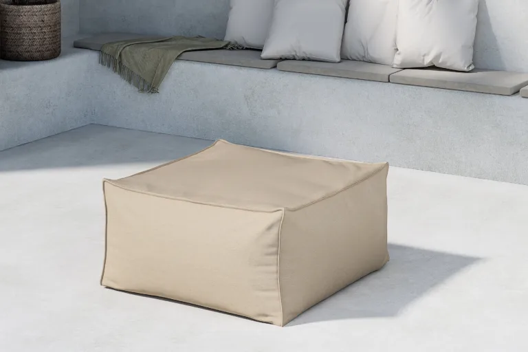 Ilmastikukindel beež terrassitumba Rambo, olefiin, 85 × 85 × 40 cm - 9783-666