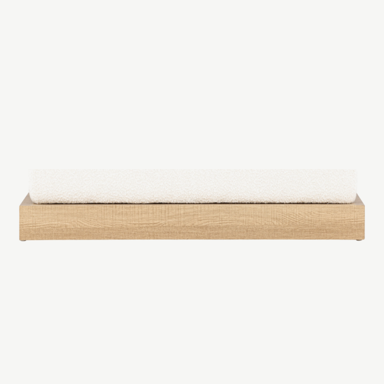 Ivy tumba valge buklee ja MDF-puidust alusega - 61226-123