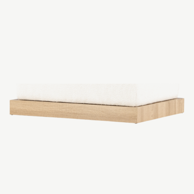 Ivy tumba valge buklee ja MDF-puidust alusega - 61226-123