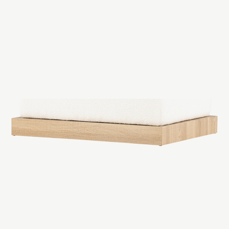 Ivy tumba valge buklee ja MDF-puidust alusega - 61226-123