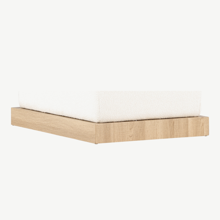 Ivy tumba valge buklee ja MDF-puidust alusega - 61226-123