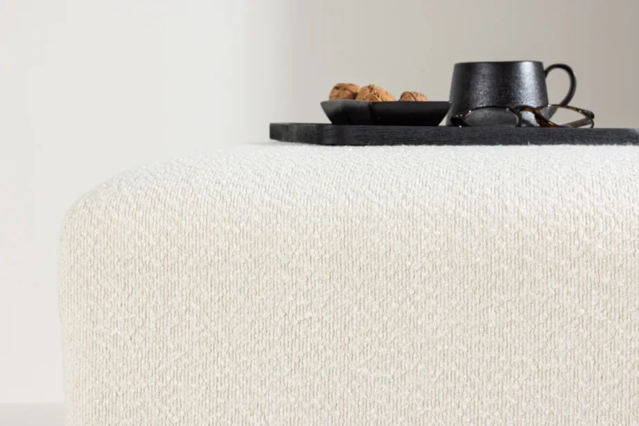 Ivy tumba valge buklee ja MDF-puidust alusega, 61226-123 – 11