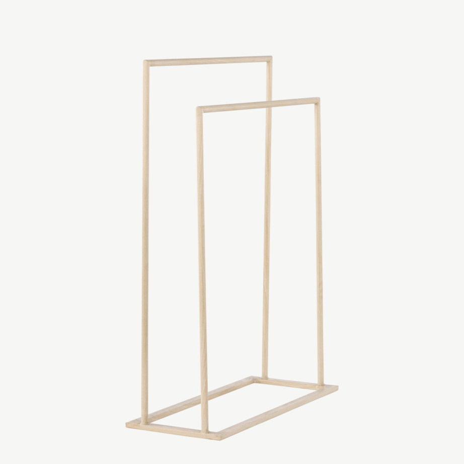 Kahe tasapinnaga valge peitsiga terasest riidehoidja Alva, 59164-130 – 3