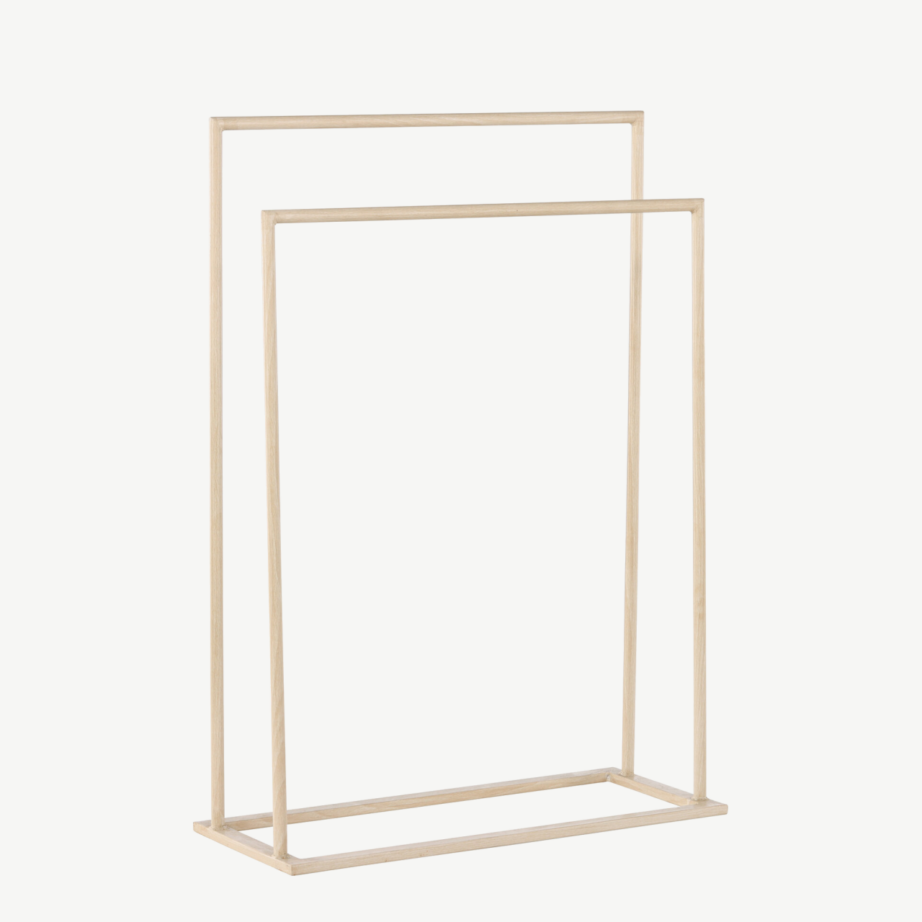 Kahe tasapinnaga valge peitsiga terasest riidehoidja Alva, 59164-130 – 4