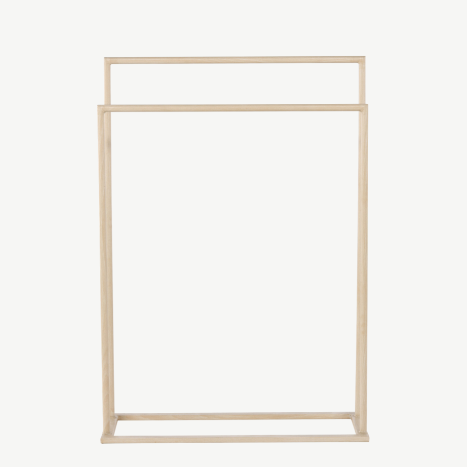 Kahe tasapinnaga valge peitsiga terasest riidehoidja Alva, 59164-130 – 5