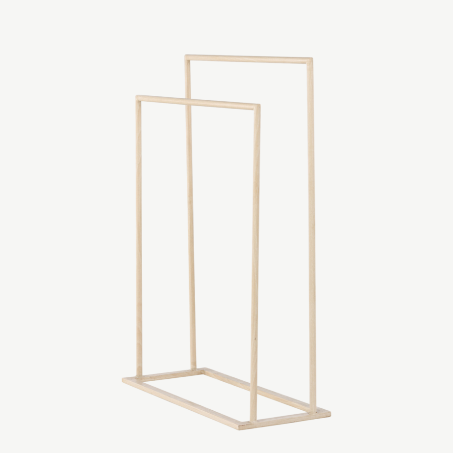 Kahe tasapinnaga valge peitsiga terasest riidehoidja Alva, 59164-130 – 6