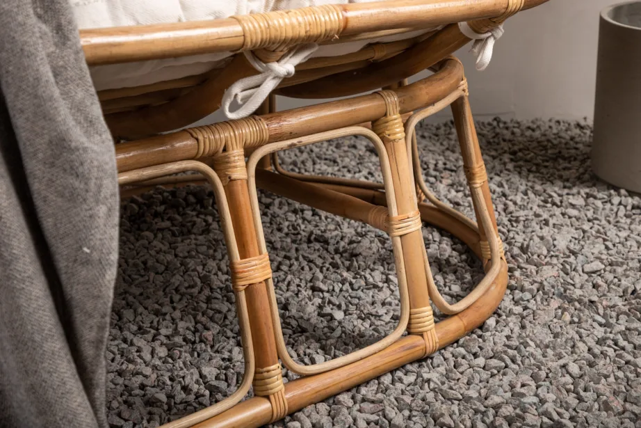 Kahekohaline rotangist lounge-tool Mamasan, loodusliku raami ja heledusega pehme padjaga, 3107-101 – 17