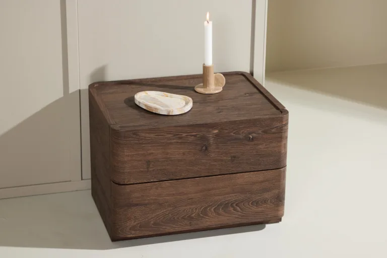 Kompaktne mokkavärvi sahtlikapp Noble (MDF, 50x40x36 cm) - 30082-125