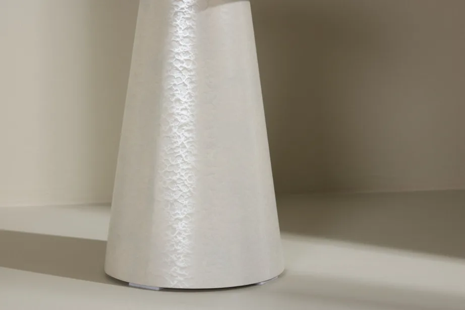 Läikiv valge ümmargune abilauake Lanzo (MDF, ø35×45 cm), 62042-888 – 15