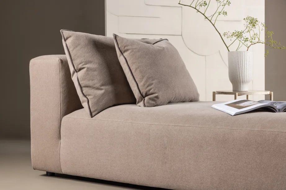 Malö päevavoodi (pruun linane kangas, mustad jalad), 61802-340 – 12