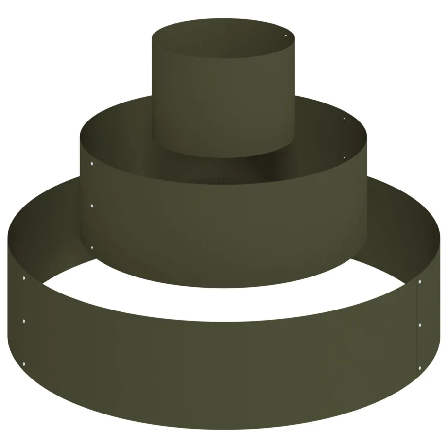 Metallist Pott Teras/oliiv roheline Teras Ø 90 cm Modulaarne