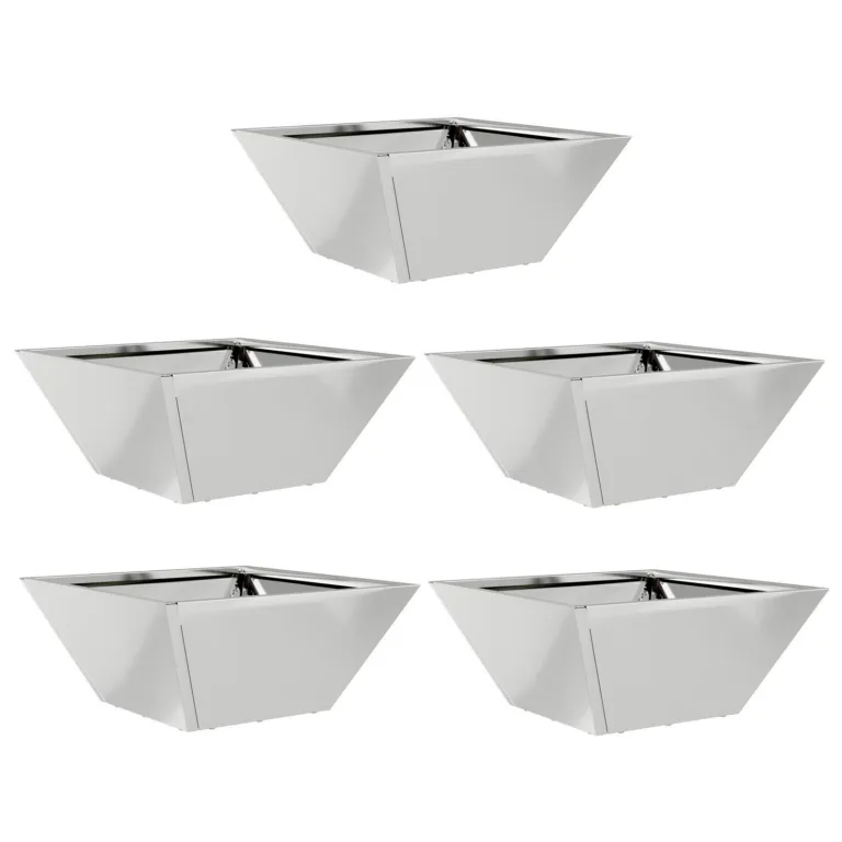 Metallist pottide komplekt Galvaniseeritud teras 35 x 35 x 15 cm