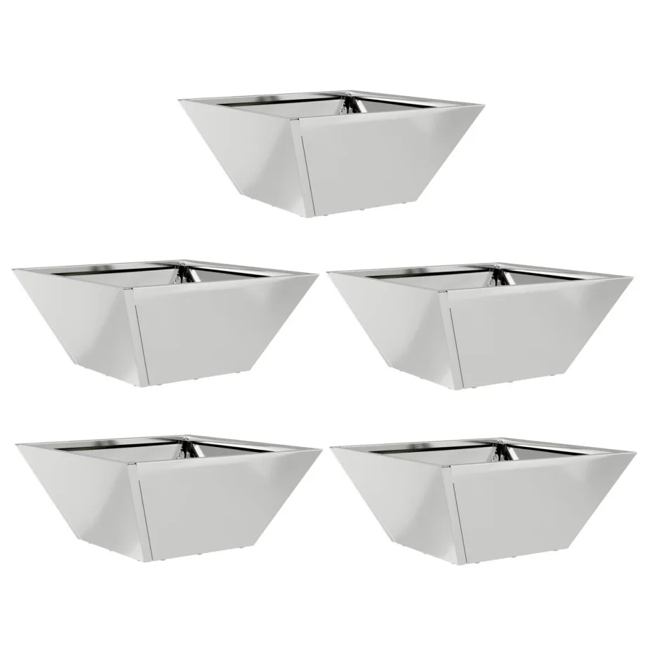 Metallist pottide komplekt Galvaniseeritud teras 35 x 35 x 15 cm