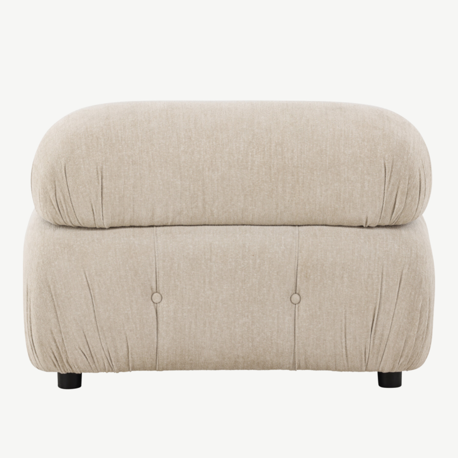 Mika mooduldiivani keskosa, beež polüester, 62047-112 – 3