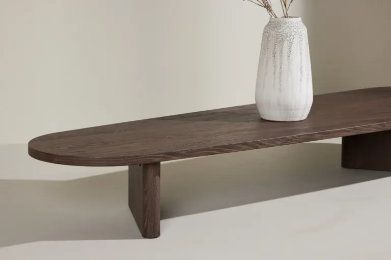 Mokka toonis MDF diivanilaud Grönvik 180x55 cm - 62044-125