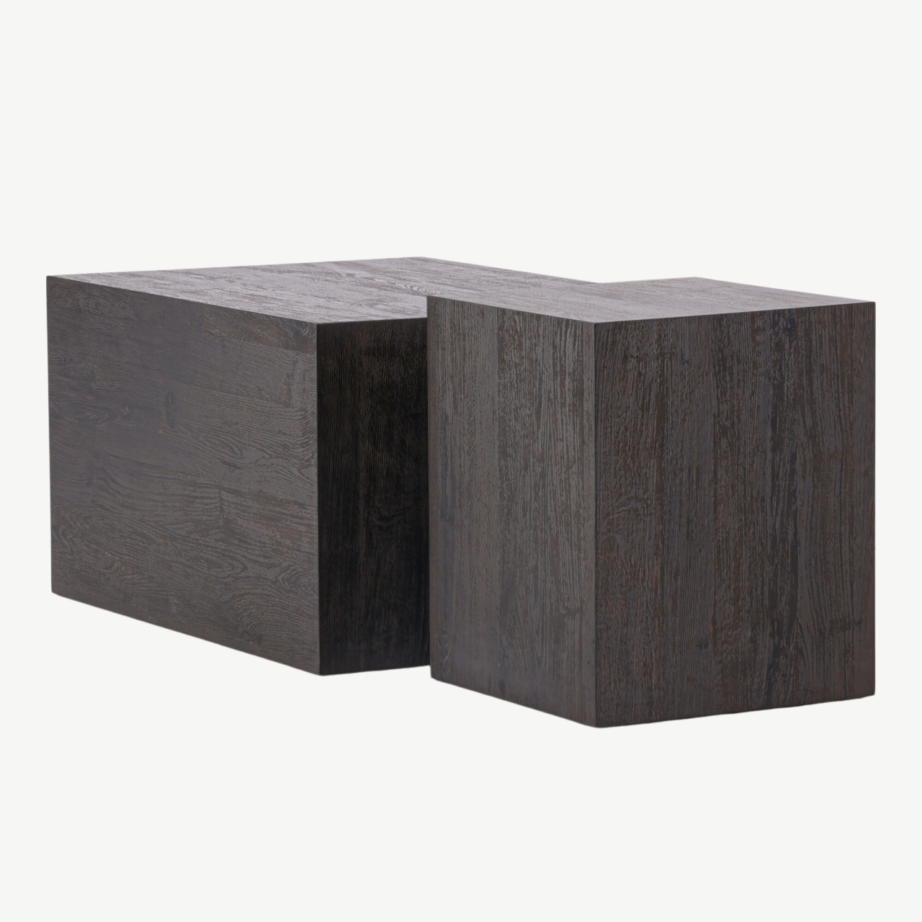 Mokkatooniga MDF-ist diivanilaua duo York (80×60 ja 40×40 cm), GR23957 – 3