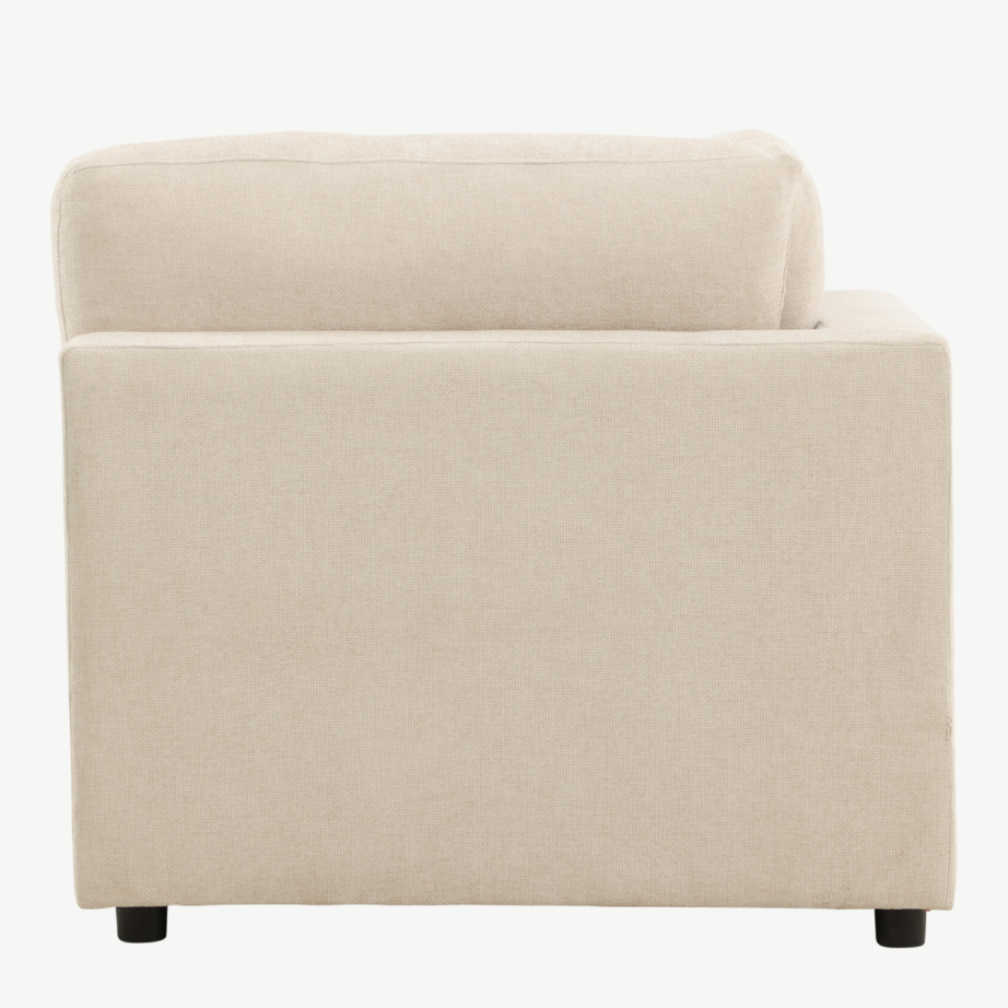 Mooduldiivani nurgamoodul Salerno (beež polüester, mustad jalad), 62004-102 – 7