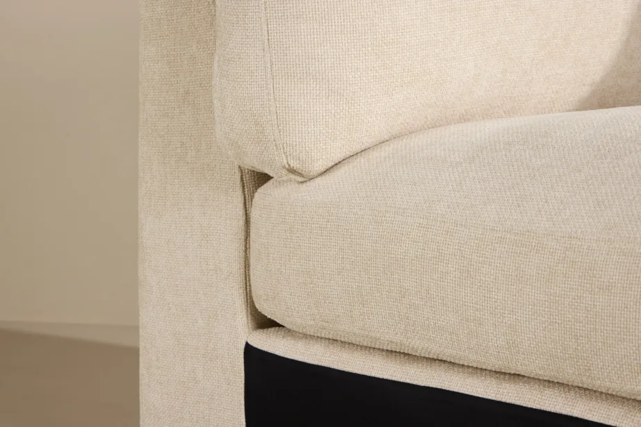 Mooduldiivani nurgamoodul Salerno (beež polüester, mustad jalad), 62004-102 – 10