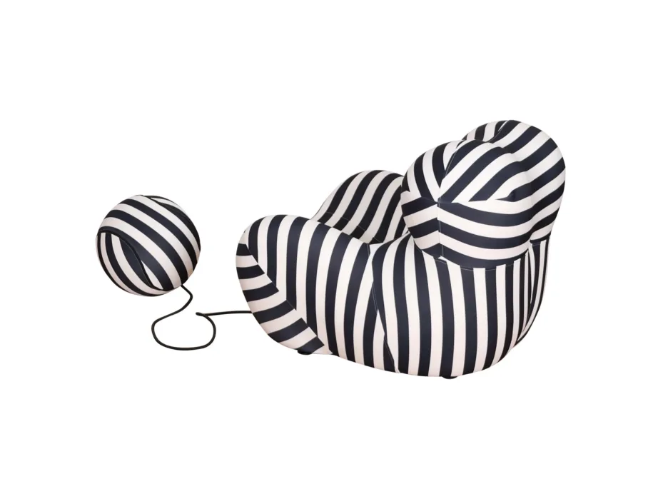 Must-valge tugitool Nua N31-5, elastne sile kangas – 6