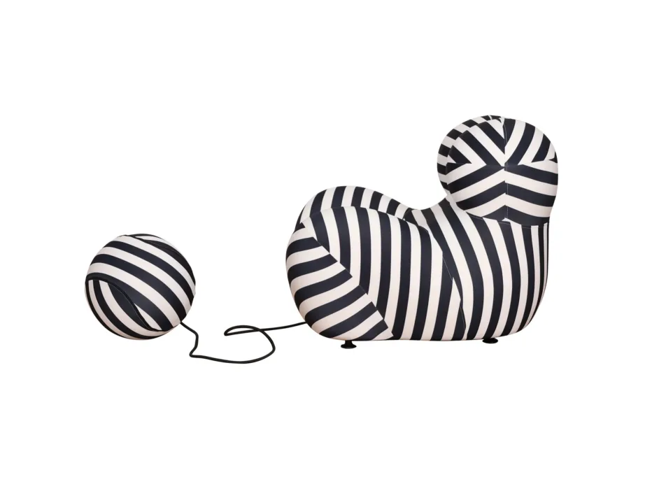 Must-valge tugitool Nua N31-5, elastne sile kangas – 7
