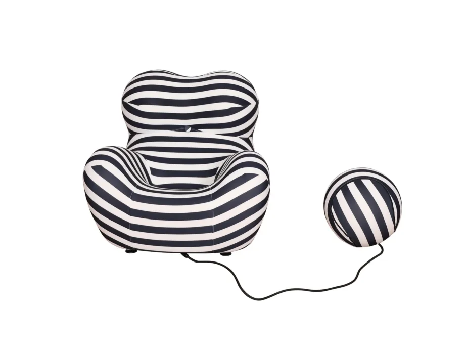 Must-valge tugitool Nua N31-5, elastne sile kangas – 9