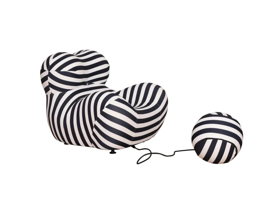 Must-valge tugitool Nua N31-5, elastne sile kangas – 2