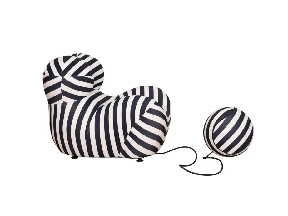 Must-valge tugitool Nua N31-5, elastne sile kangas – 3