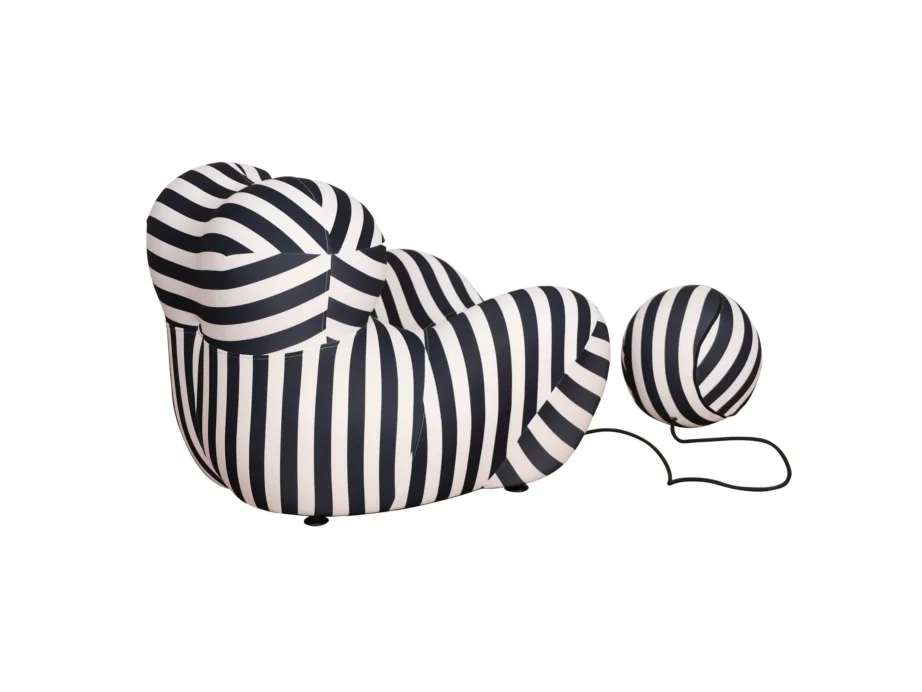 Must-valge tugitool Nua N31-5, elastne sile kangas – 4