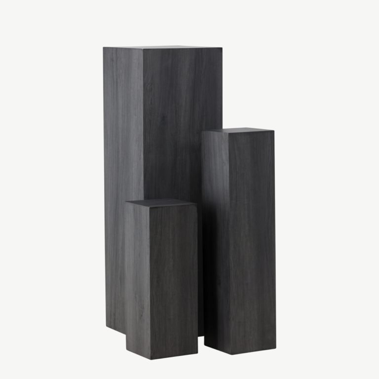 Must MDF Ramsvik postamentide komplekt, 3 eri kõrgust - GR24357