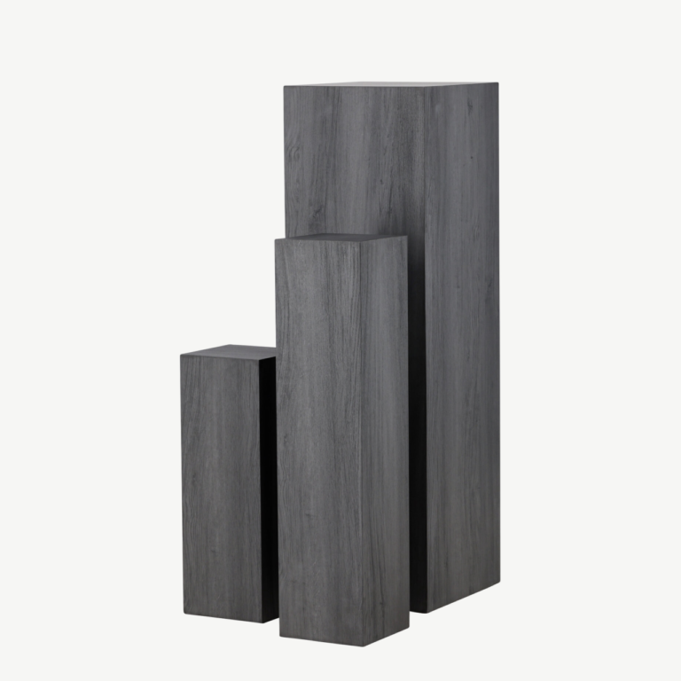 Must MDF Ramsvik postamentide komplekt, 3 eri kõrgust - GR24357