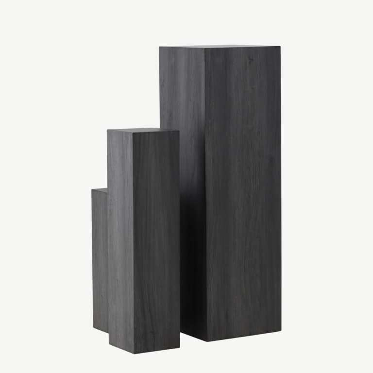 Must MDF Ramsvik postamentide komplekt, 3 eri kõrgust - GR24357
