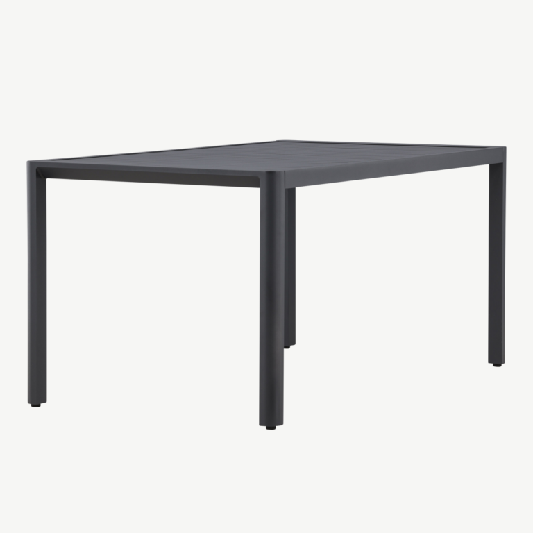 Must alumiiniumist ristkülikukujuline söögilaud Giardini 150×85 cm - 9793-100