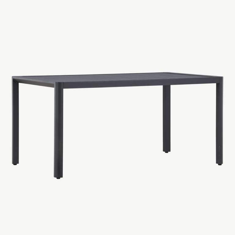 Must alumiiniumist ristkülikukujuline söögilaud Giardini 150×85 cm - 9793-100