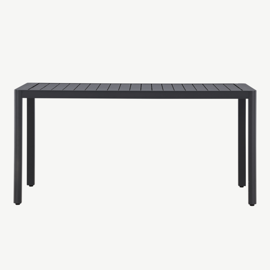 Must alumiiniumist ristkülikukujuline söögilaud Giardini 150×85 cm, 9793-100 – 5