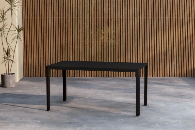 Must alumiiniumist ristkülikukujuline söögilaud Giardini 150×85 cm - 9793-100